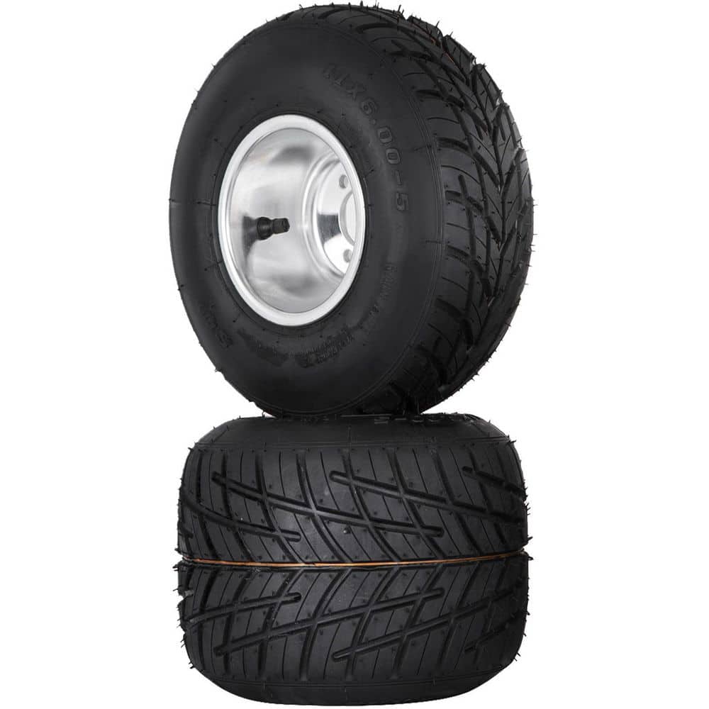 VEVOR Go Kart Tires Rims 2 Piece Front Tires Rims 10 In X 4 5 In 