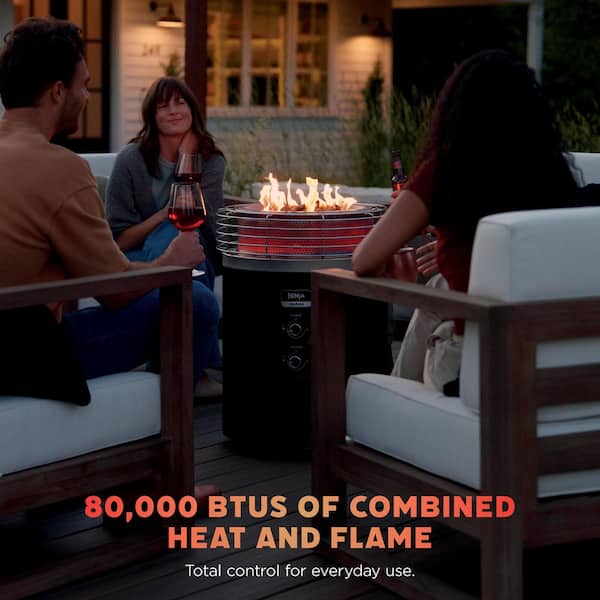 NINJA Fireside 360 Outdoor Heater and Fire Pit OF101BK - The Home