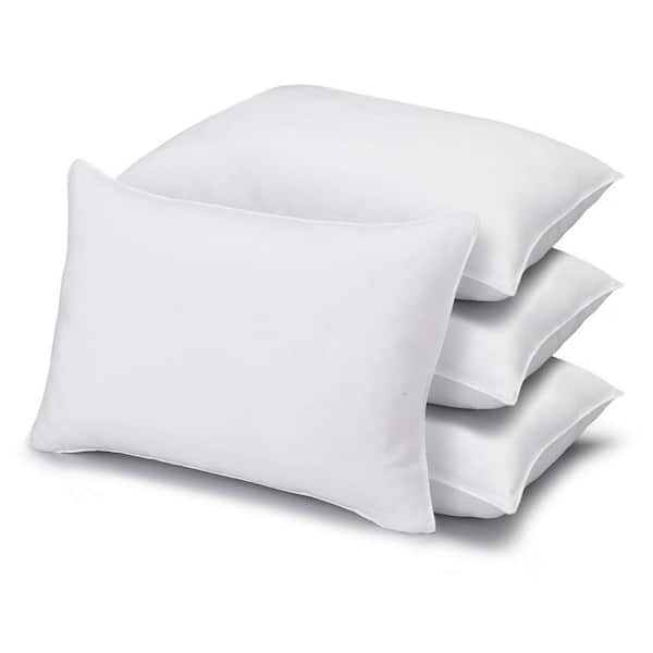 ELLA JAYNE Superior Down Alternative Soft Poly-Cotton Queen Size Pillow Set of 4