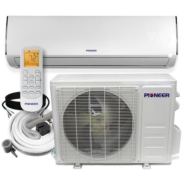 Pioneer Low-Ambient 36,000 BTU 3 Ton 17 SEER Ductless Mini Split Wall Mounted Inverter Air Conditioner with Heat Pump 208/230V