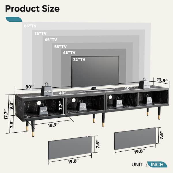 80-in TVs at