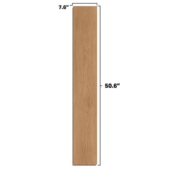 TrafficMaster - Rockwood Oak 7 mm T x 7.64 in. W Laminate Wood Flooring (24.17 sqft/case)