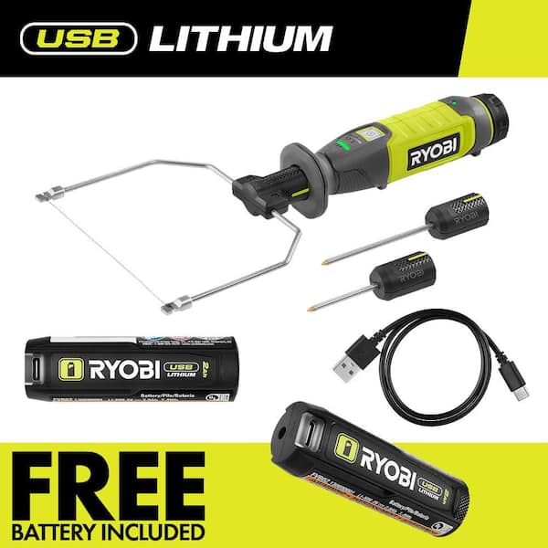 USB Lithium Hot Wire Foam Cutter Kit with 2.0 Ah Battery, Charging Cable, and FREE USB Lithium 2.0 Ah Battery
