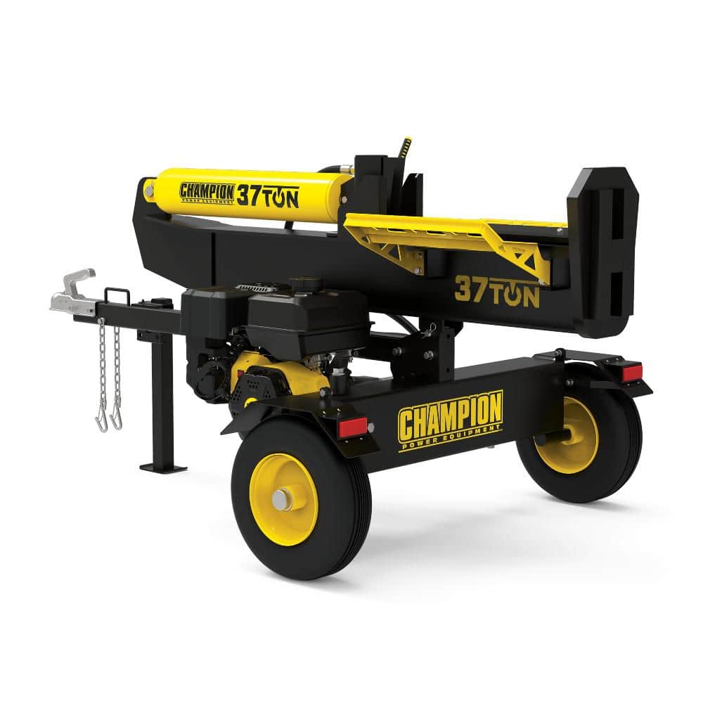 37 Ton 338 cc Gas Powered Full Beam Log Splitter w/ Vertical/Horizontal Operation and Auto Return with Hydraulic Oil -  Champion Power Equipment, 201519