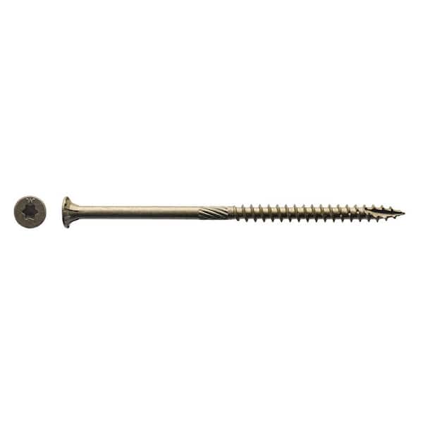 BIG TIMBER #10 x 4 in. Bronze Star Drive Flat Head Wood Screw (1000-Pack)