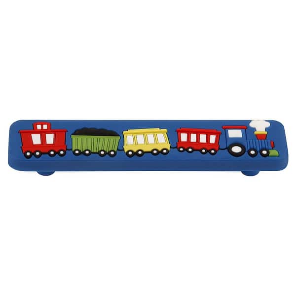 HICKORY HARDWARE Kids Corner Collection Train 3 in. (96 mm) Center-to-Center Multi-Colored Cabinet Pull
