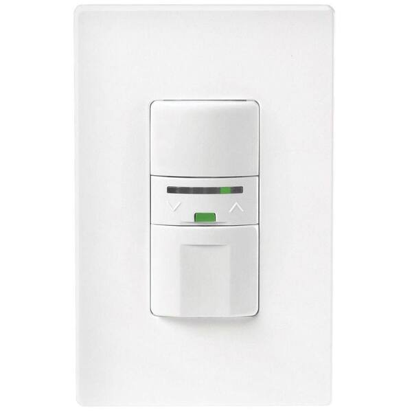 Eaton Motion-Activated Vacancy Dimmer Wall Switch with Color Change Kit, White/Almond/Ivory