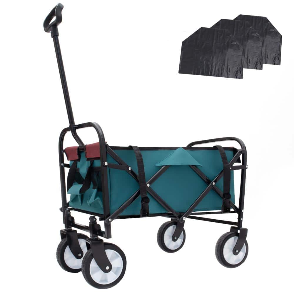 Minimeetall Wagon Cart, 3Pcs Liner Cover Set, Multi-Use Bag, Heavy Duty, Black price history on PriceWatchPro