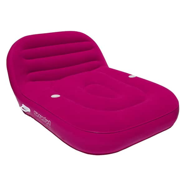 Airhead Sun Comfort Raspberry Cool Suede Double Chaise Lounge