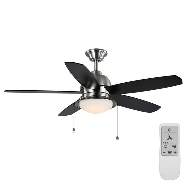 Home Decorators Collection Ackerly 52 in. Integrated LED Brushed Nickel