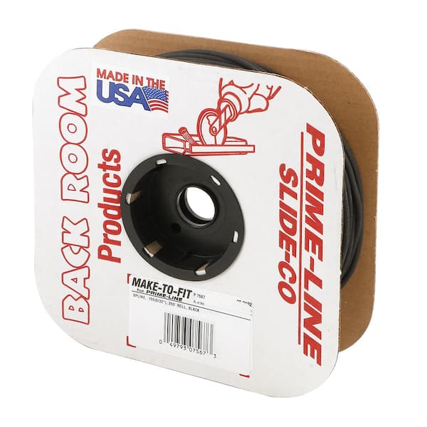 0.155 in. x 250 ft. Roll Black Screen Spline