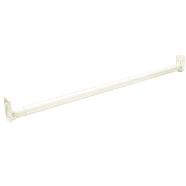 ClosetMaid Selectives 30 in. - 48 in. White Adjustable Teardrop Closet Rod