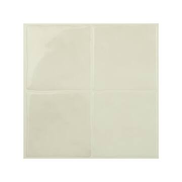 smart tiles Zellige Oia Beige 9 in. x 9 in. Vinyl Peel and Stick Tile (2.22 sq. ft./ 4-Pack) SM1192G-04-QG