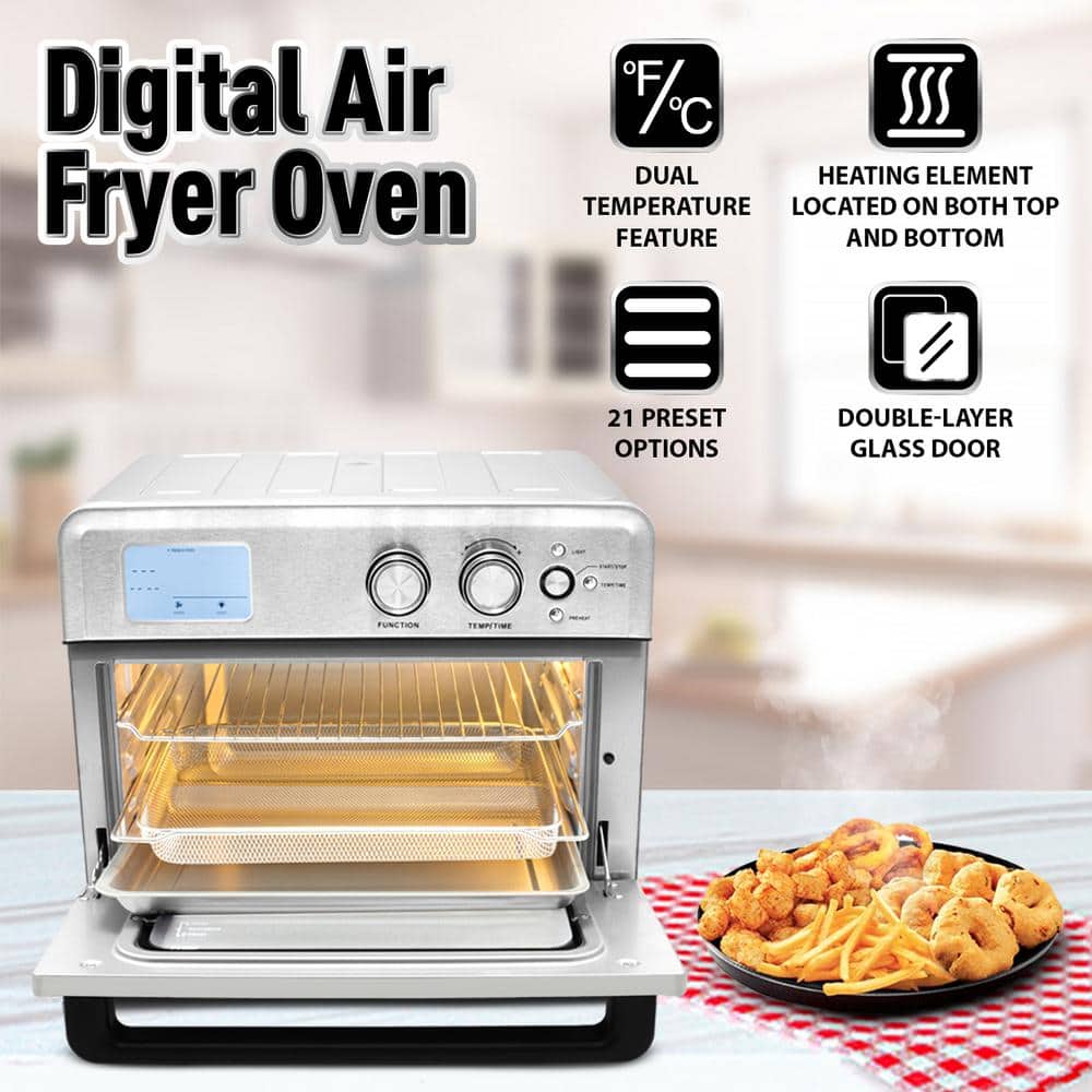 Stainless Steel 26 Quart Digital Air Fryer Oven