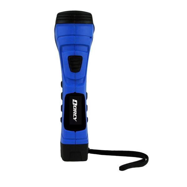 Dorcy CyberLight Weather Resistant LED Flashlight with Nylon Lanyard and True Spot Reflector, Blue