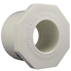 1-1/2 in. x 1-1/4 in. PVC Schedule 40 Spigot x S Reducer Bushing Fitting