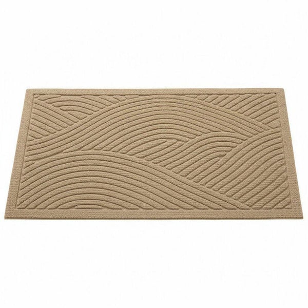 29 in. x 17 in. Beige Absorbent Muddy Dirt Resist Welcome Door Mats Outdoor Indoor