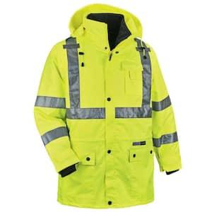 Ergodyne GloWear 8385 Men's X-Large Lime High Visibility 4-in-1