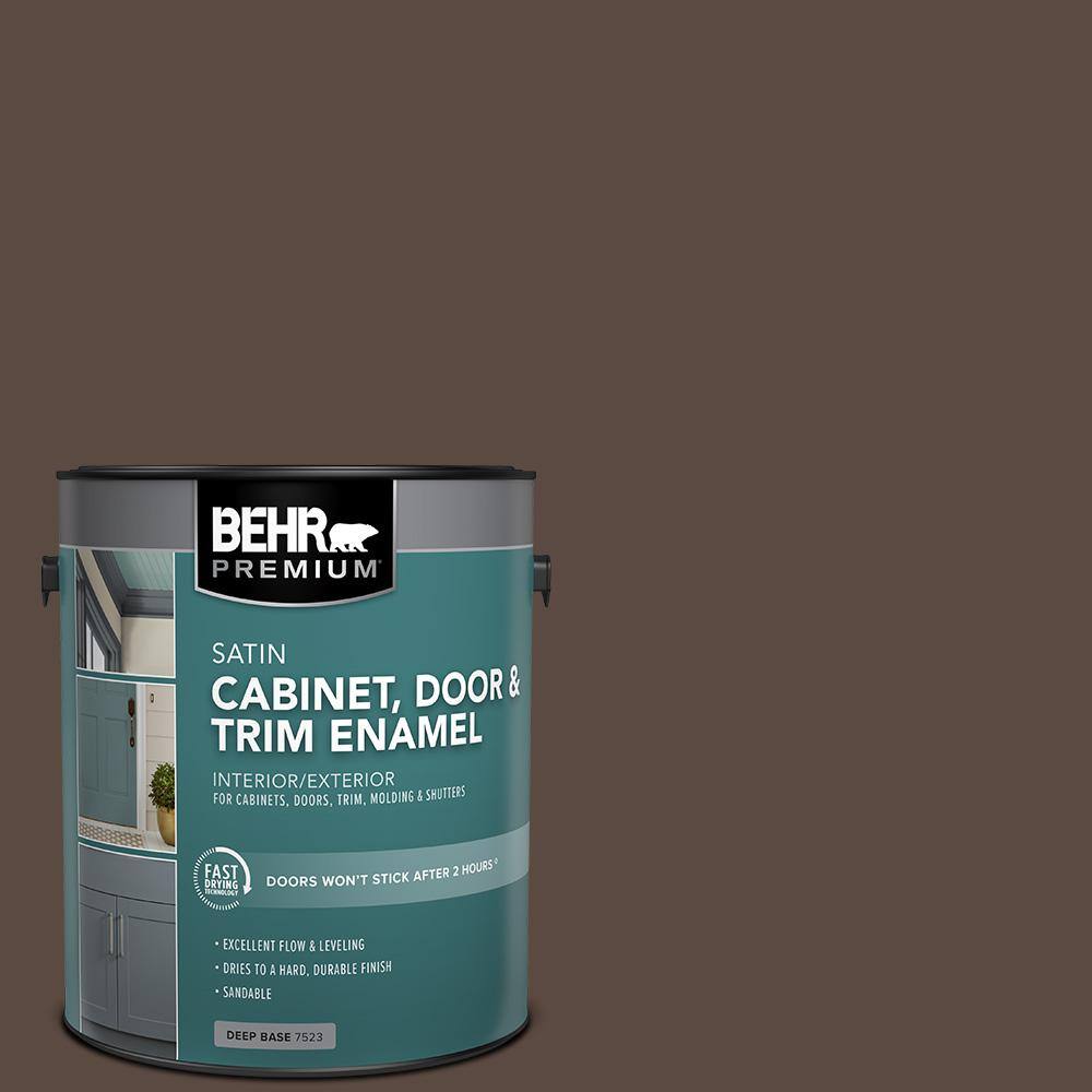 1 gal. #PMD-91 Iced Espresso Satin Enamel Interior/Exterior Cabinet, Door & Trim Paint price history on PriceWatchPro