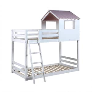 Solenne White Twin Bunk Bed
