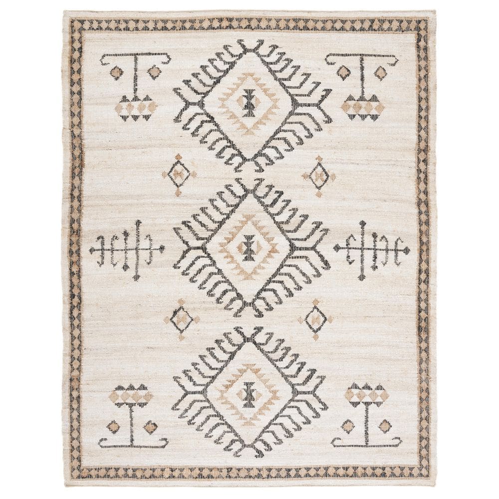 SAFAVIEH Kilim KLM762A Handwoven Ivory / Black Rug