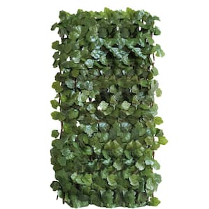 50.05 in. H x 32.05 in. W Closing Size Expandable Decorative Faux Plastic Ivy Fence Privacy Screen Patio Outdoor(1-Pack)