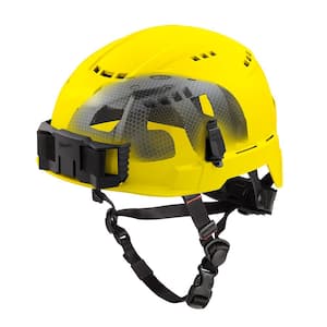 BOLT Yellow Type 2 Class C Vented Safety Helmet with IMPACT-ARMOR Liner