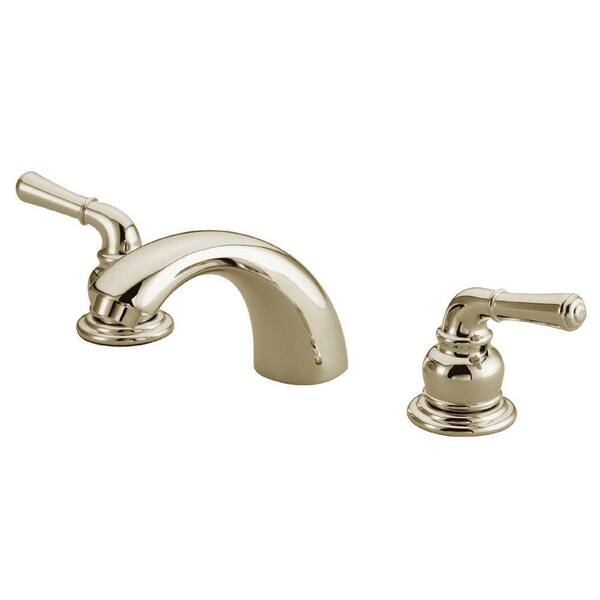 Kingston Brass 4 in. Mini-Widespread 2-Handle Mid-Arc Bathroom Faucet in Brushed Nickel