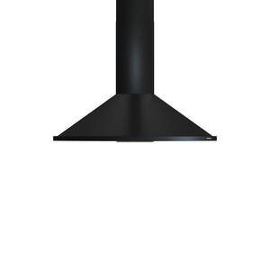 Savona 30 in. 685 CFM Convertible Wall Mount Range Hood with LED Light in Black