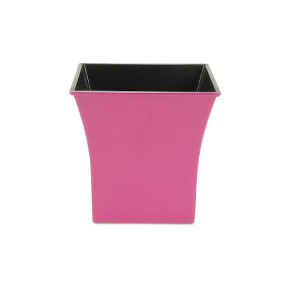 7.25 in. W x 7 in. H Hot Pink Indoor/Outdoor Plastic Decorative Pots