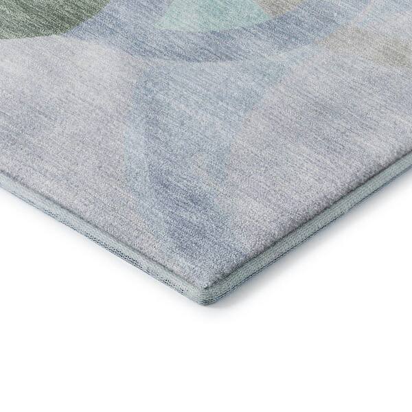 Mayfield Premium Machine Washable Abstract AMF2168 Sage 2 ft. x 3 ft. Accent Rug
