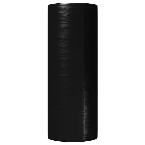 Husky RSHK410-25B 10' X 25' 4 Millimeter Black Plastic Sheeting 