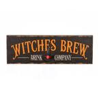 24 in. Halloween Witches Brew in Wood Wall Sign