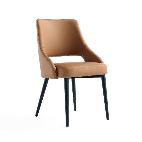 Manhattan Comfort Tremont Modern Saddle Faux Leather Upholstered