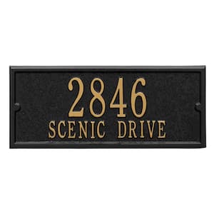 Mailbox Side Panel in Black/Gold