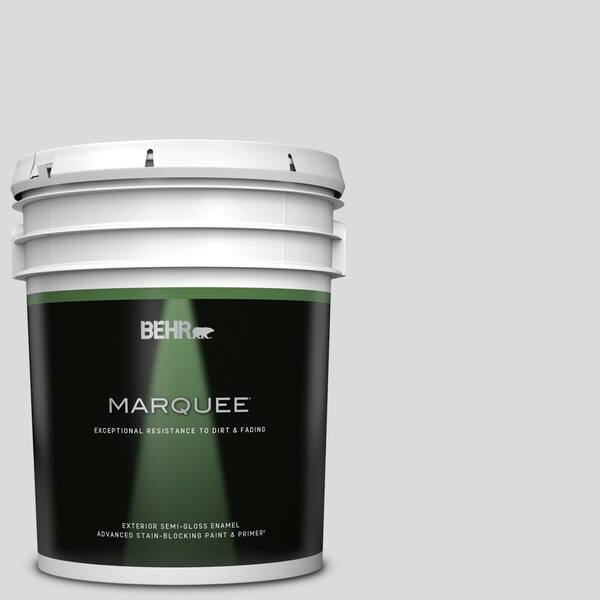 BEHR MARQUEE 5 gal. #PPU26-14 Drizzle Semi-Gloss Enamel Exterior Paint & Primer