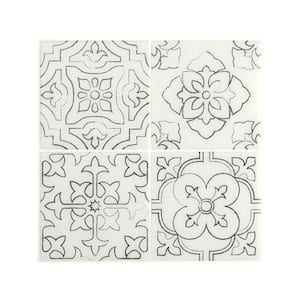 Vintage Giotto Beige 9 in. x 9 in. Vinyl Peel and Stick Tile (2.22 sq. ft. / 4 pack)