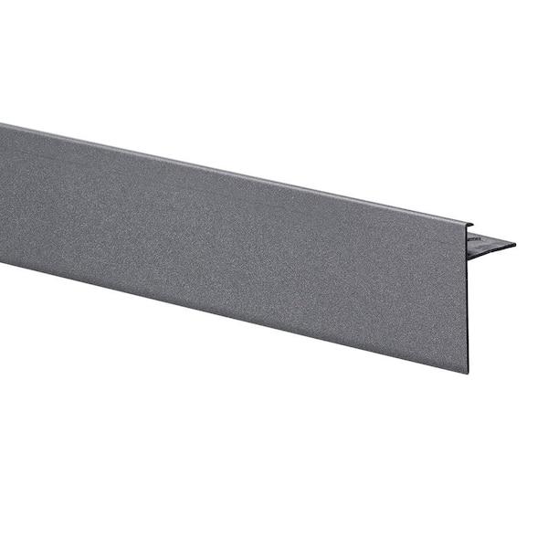 EMAC Novoperi Grey Oxide 1/2 in. x 98-1/2 in. Aluminum Tile Edging Trim