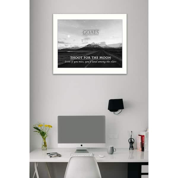 Unbranded 18 in. x 14 in. "Goals" by Trendy Decor 4U Printed Framed Wall Art