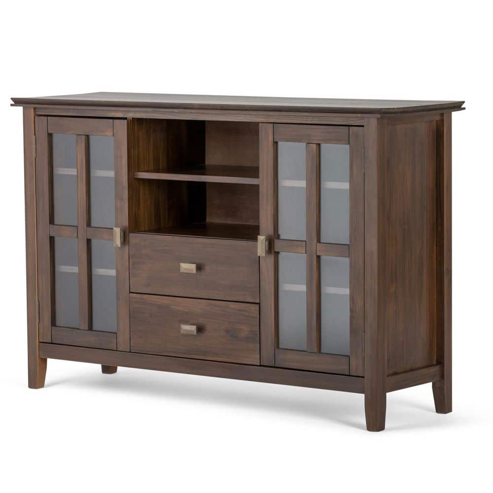 Artisan Natural Aged Brown Solid Pine 53" TV Media Stand
