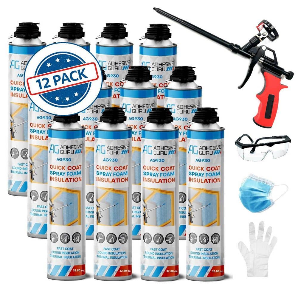 AG930 32.8 oz. Insulation Spray Foam, Thermal and Sound Insulation (12 pack