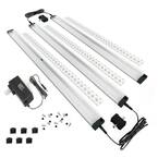 20 in. LED 3000K Black Under Cabinet Lighting, Dimmable Hand Wave Activated (3-Pack)