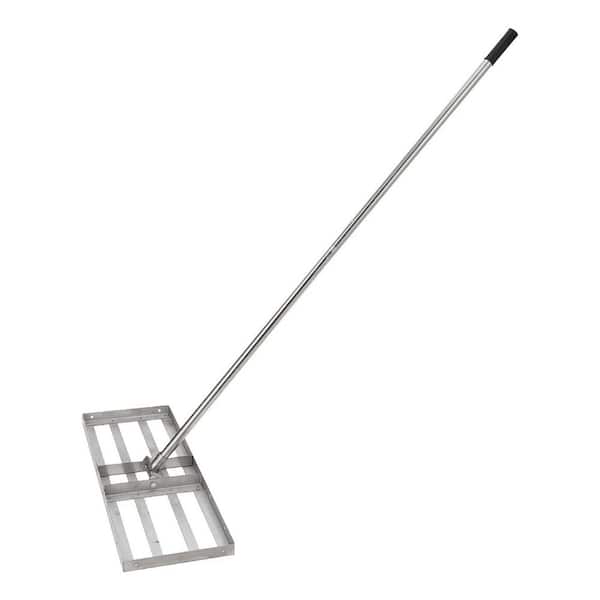 30 in. x 10 in. Stainless Steel Handle Lawn Leveling Rake