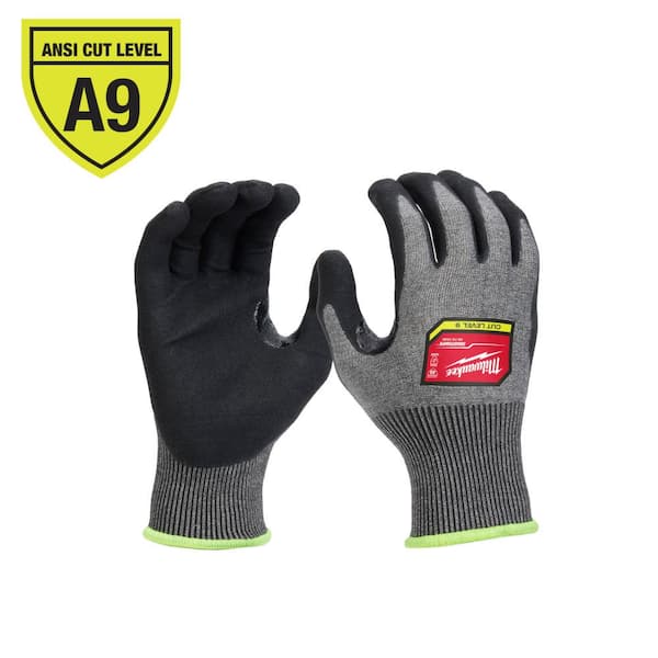 Milwaukee X-Large High Dexterity Cut 9 Resistant Nitrile Dipped Outdoor & Work Gloves