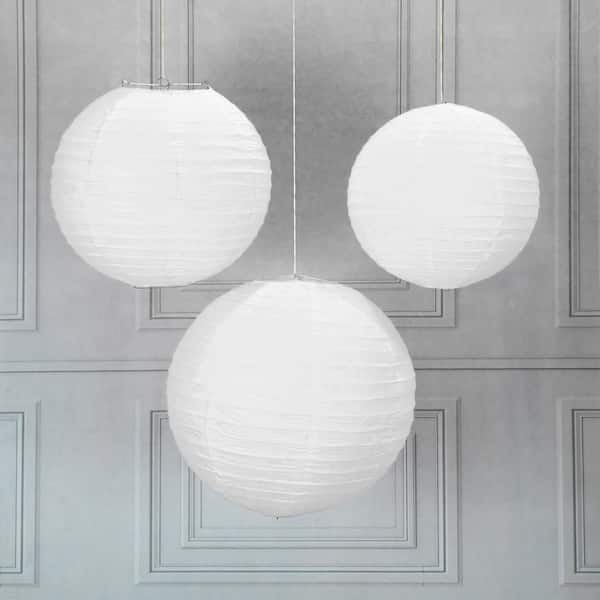 White Round Japanese Chinese Paper Lantern 1pcs  Ball Luminaria Paper Lanterns 