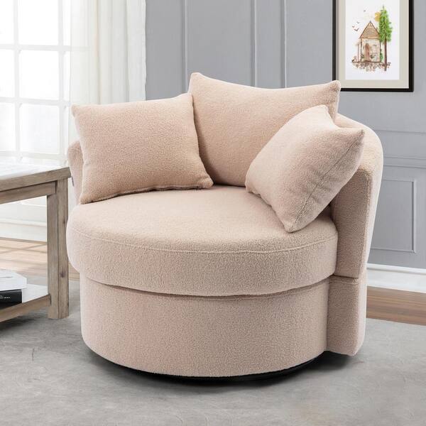 Minorca elegant round swivel shop barrel chair