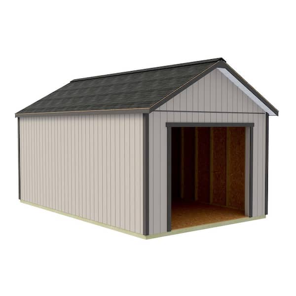 Best Barns - Tailored Titan 12 ft. x 20 ft. Wood Garage Kit with High Side Walls and Tasteful Gable Roof Design
