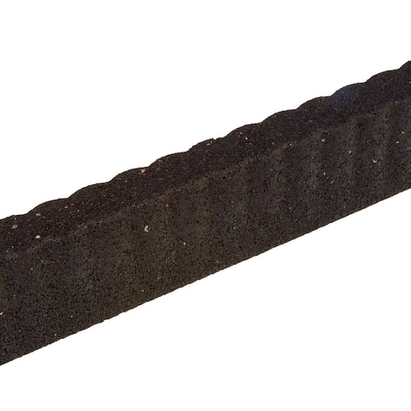 24 in. x 3 in. x 3.in Brown SmartLoc Ripple Edge Rubber Edging (6-Pack)