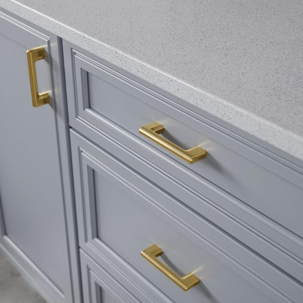 Liberty Scalloped Dual Mount 3 or 3-3/4 in. (76/96 mm) Modern Gold