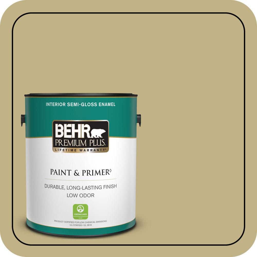 1 gal. #380F-5 Harmonic Tan Semi-Gloss Enamel Low Odor Interior Paint & Primer price history on PriceWatchPro